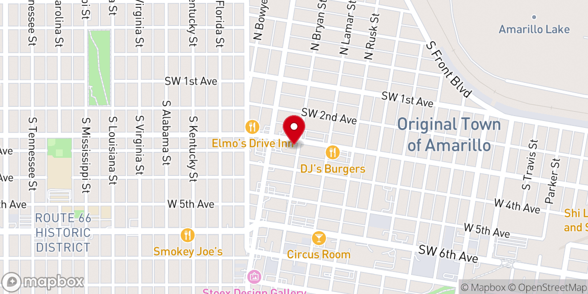 Map showing location of New Birth Bible Fellowship