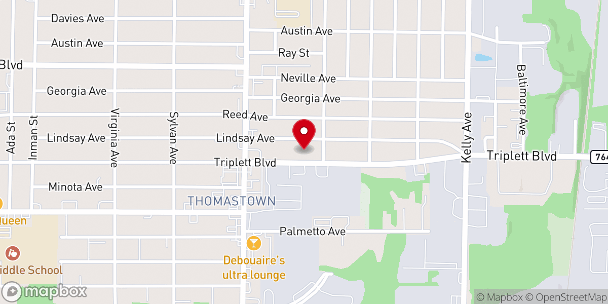 Map showing location of Arlington Church of the Nazarene