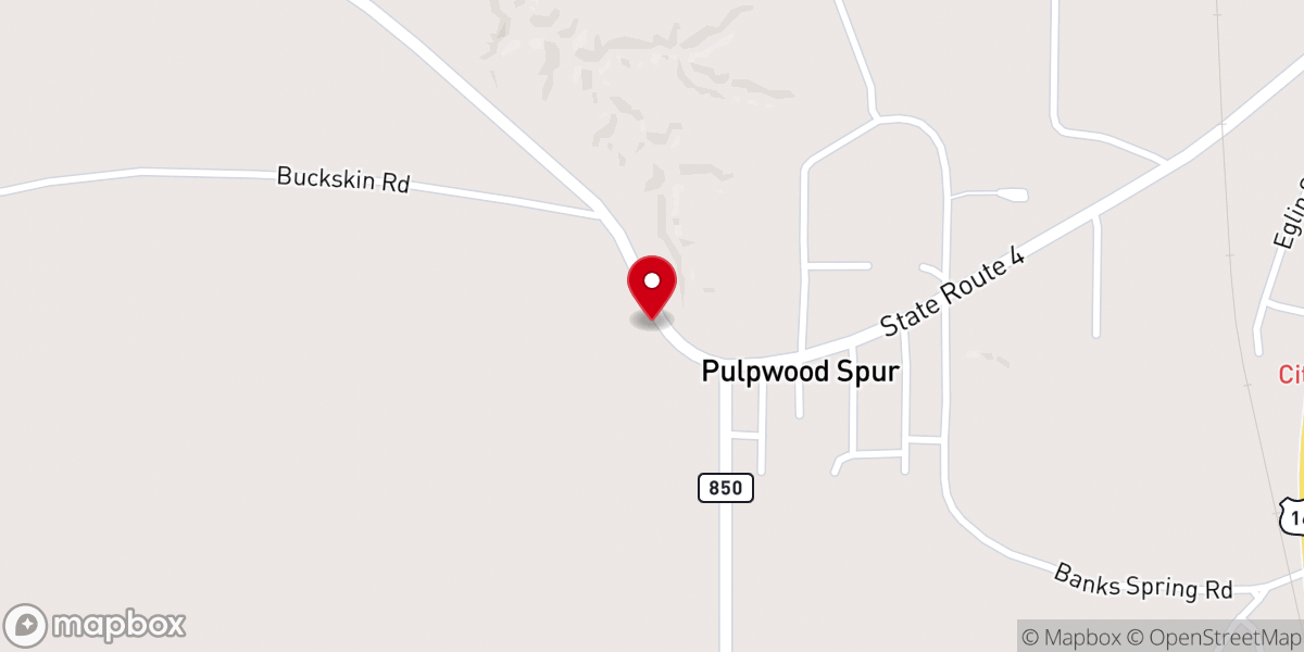 Map showing location of Caldwell Parish Barn