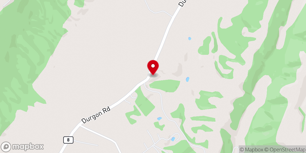 Map showing location of Boot Hill Community Church