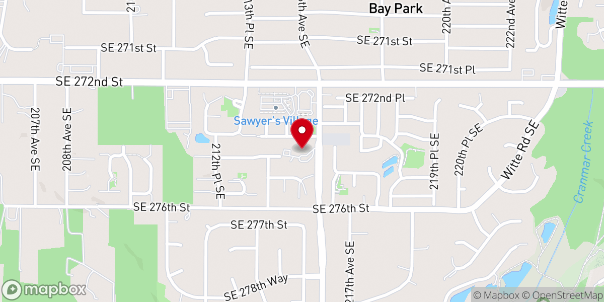 Map showing location of Cedarcreek Covenant Church Offices
