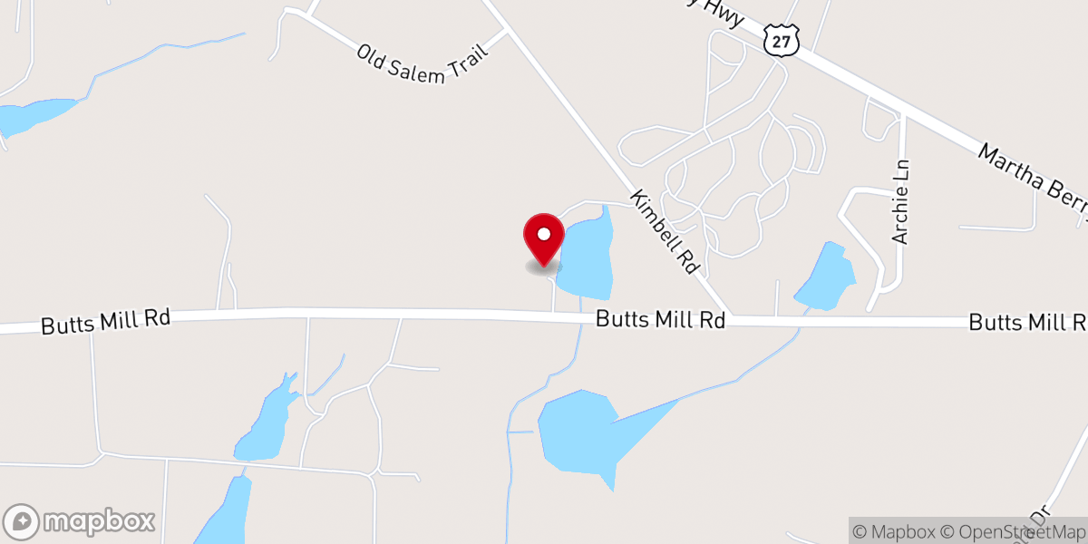 Map showing location of The Waterview Lodge
