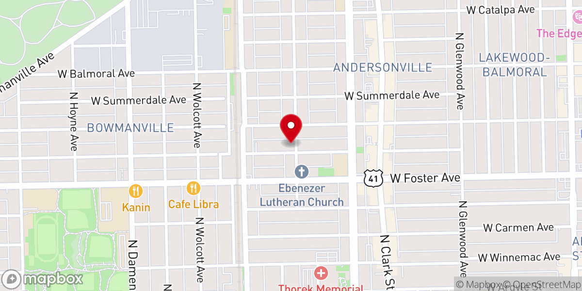 Map showing location of Summerdale Community United Church of Christ
