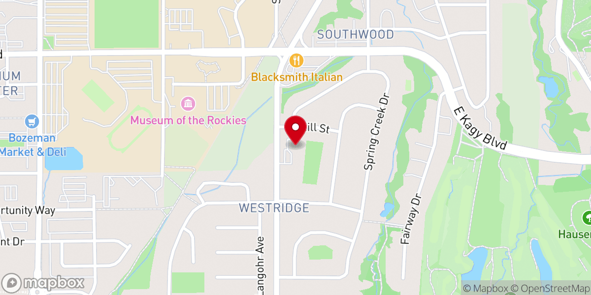 Map showing location of Pilgrim United Church of Christ Bozeman