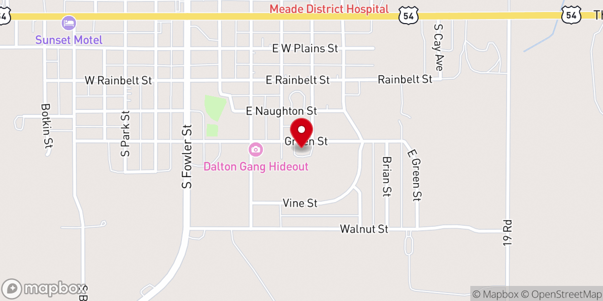 Map showing location of Emmanuel Mennonite Church