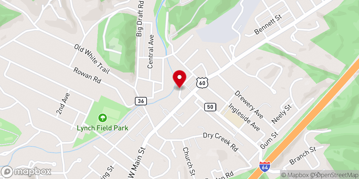 Map showing location of Creekside Church of God