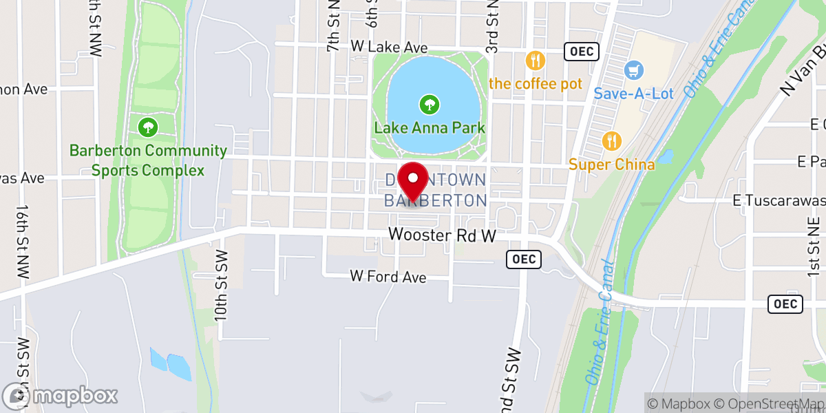 Map showing location of Lake 8 Movies