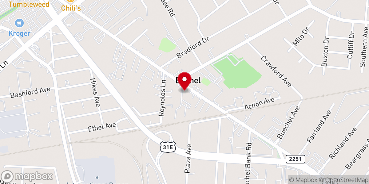 Map showing location of He Visto La Luz Christian Church