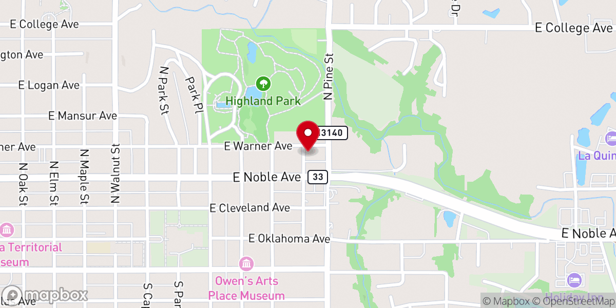Map showing location of Poplar & Warner Church Of Christ