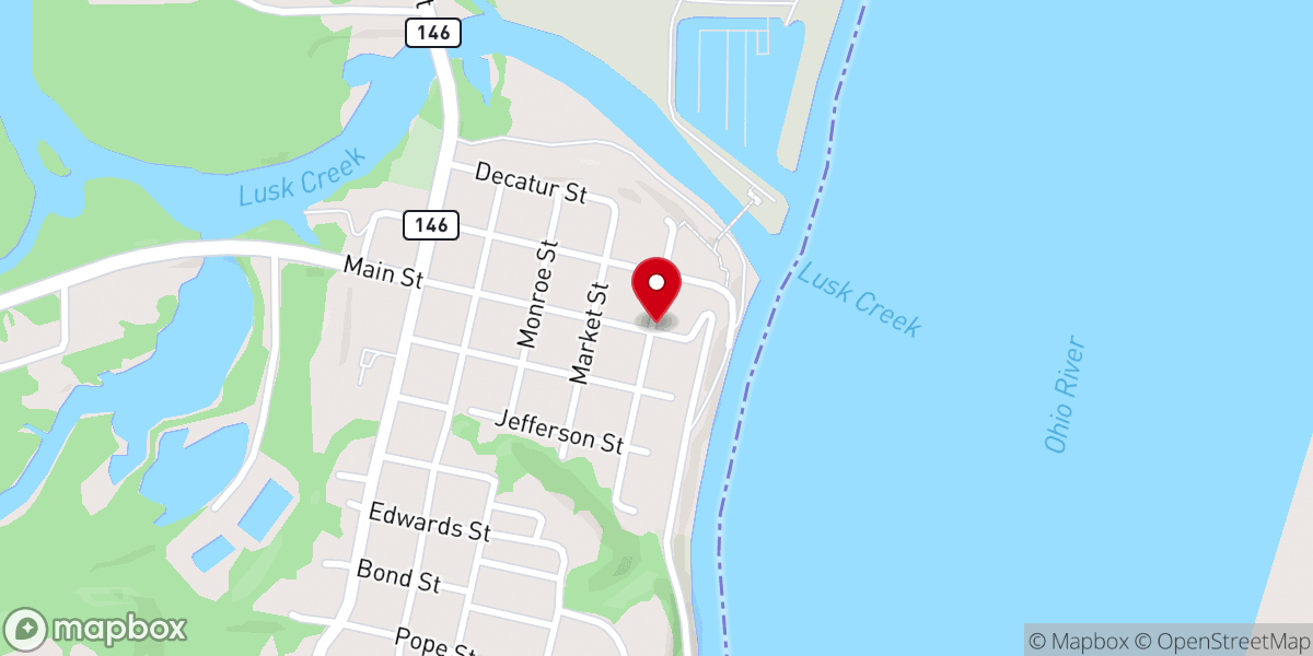 Map showing location of Pope County Museum