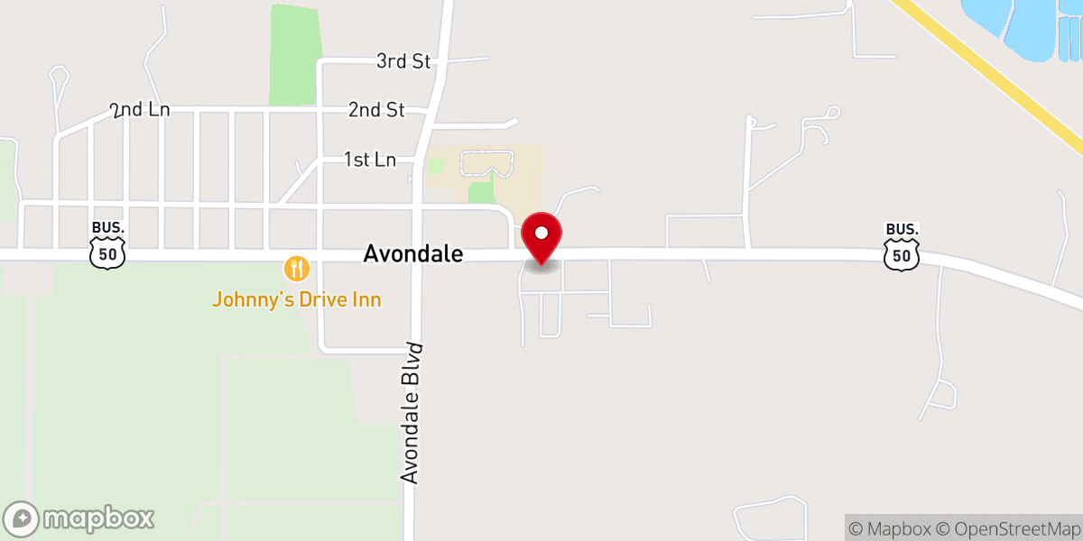 Map showing location of Sacred Heart Catholic Church