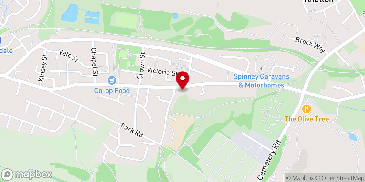 Map showing location of Sacred Heart Catholic Church