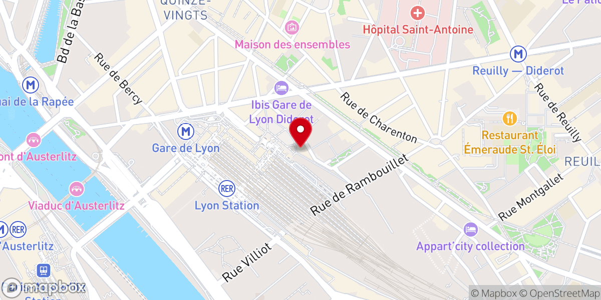 Map showing location of Chapelle de l'Agneau de Dieu