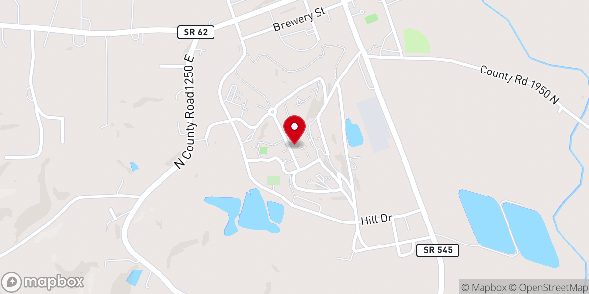 Map showing location of Saint Meinrad Seminary and School of Theology