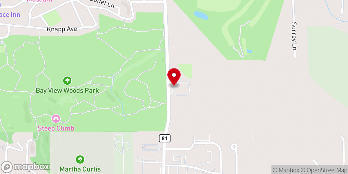 Map showing location of Trinity Missionary Church