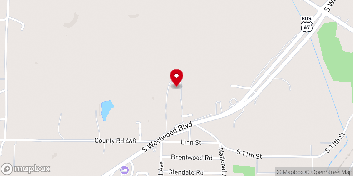 Map showing location of Heartland Christian Family Church