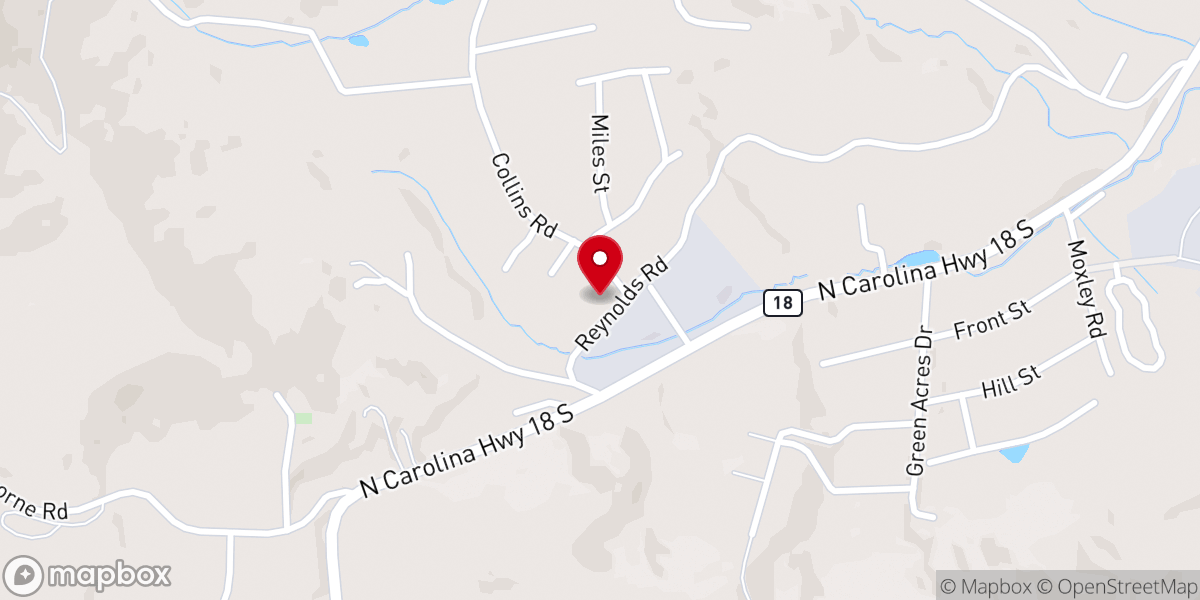 Map showing location of Full Gospel Church of Sparta