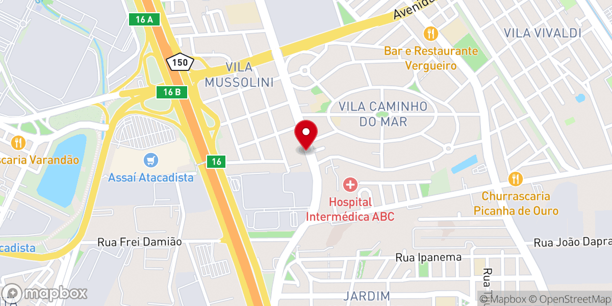Map showing location of Central | IBC São Bernardo