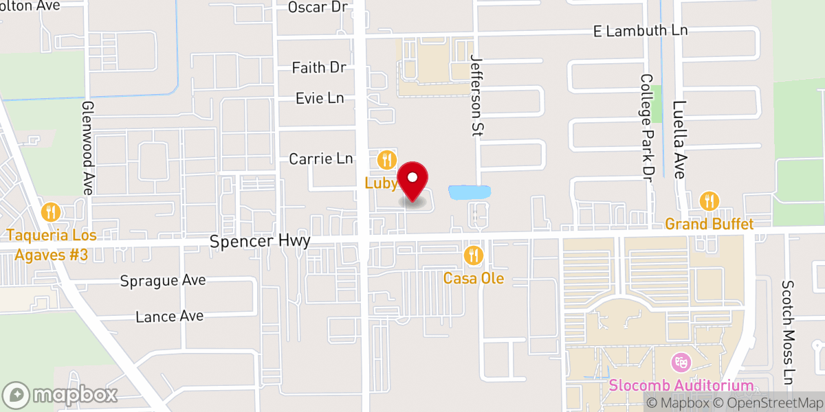 Map showing location of Faithbridge Church