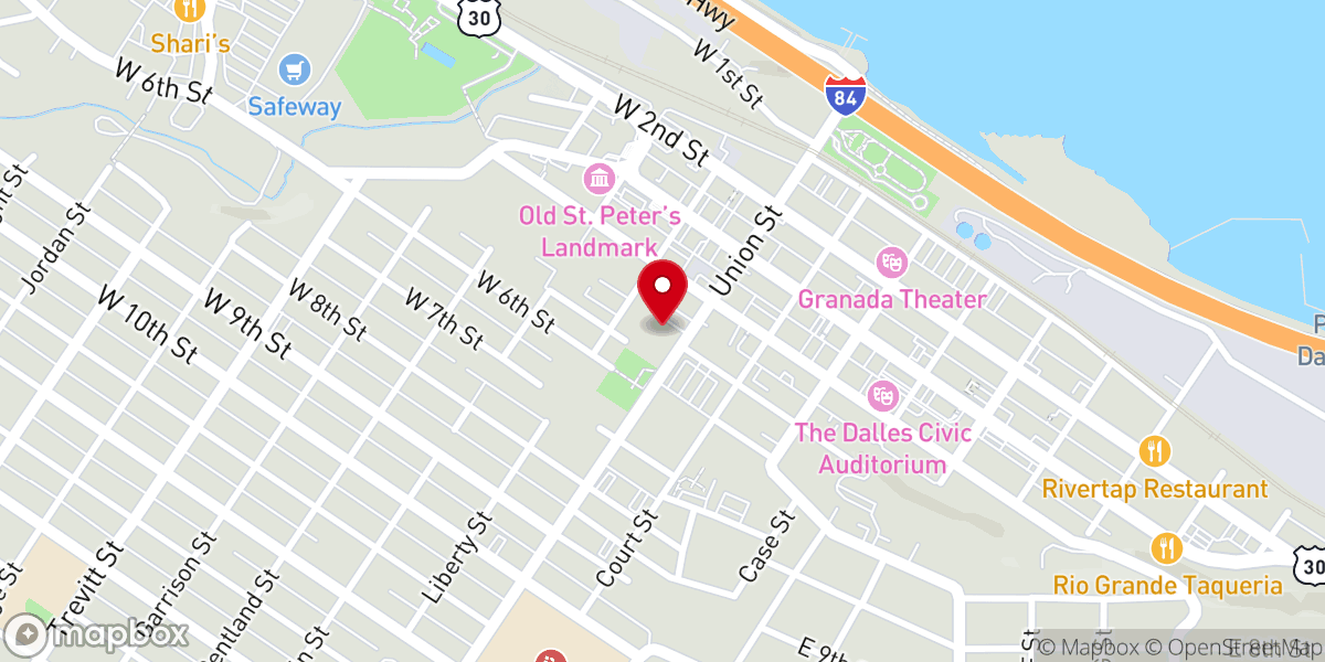 Map showing location of St. Paul's Chapel