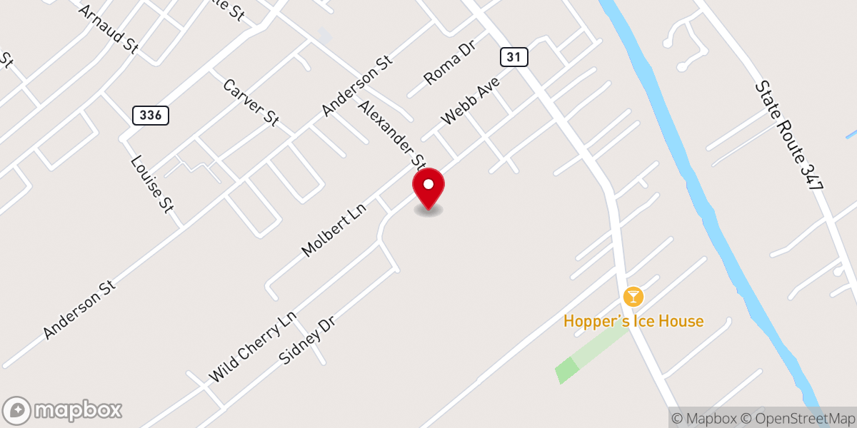 Map showing location of LifeBuilder Church Assemblies of God