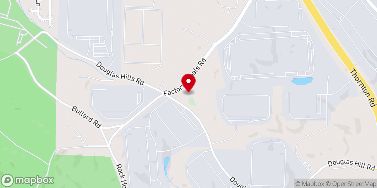 Map showing location of Poplar Springs Church