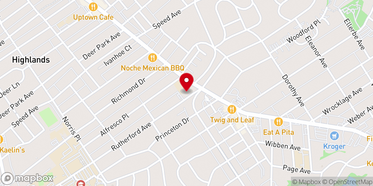 Map showing location of St. Francis of Assisi: Church