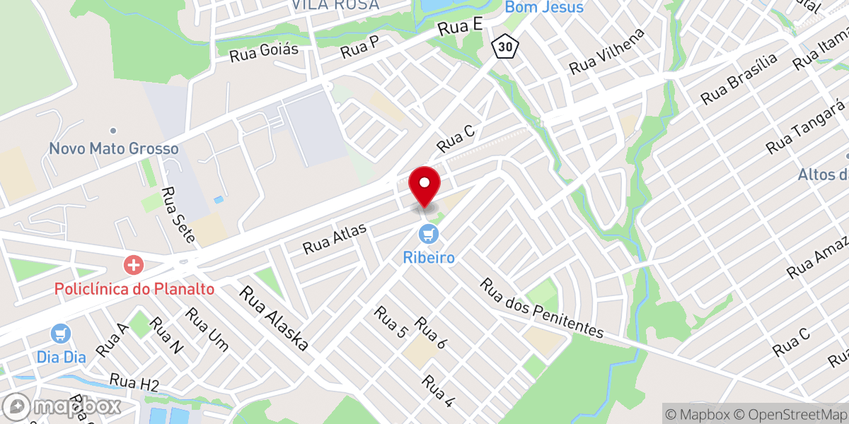 Map showing location of Assembleia De Deus Setor Planalto