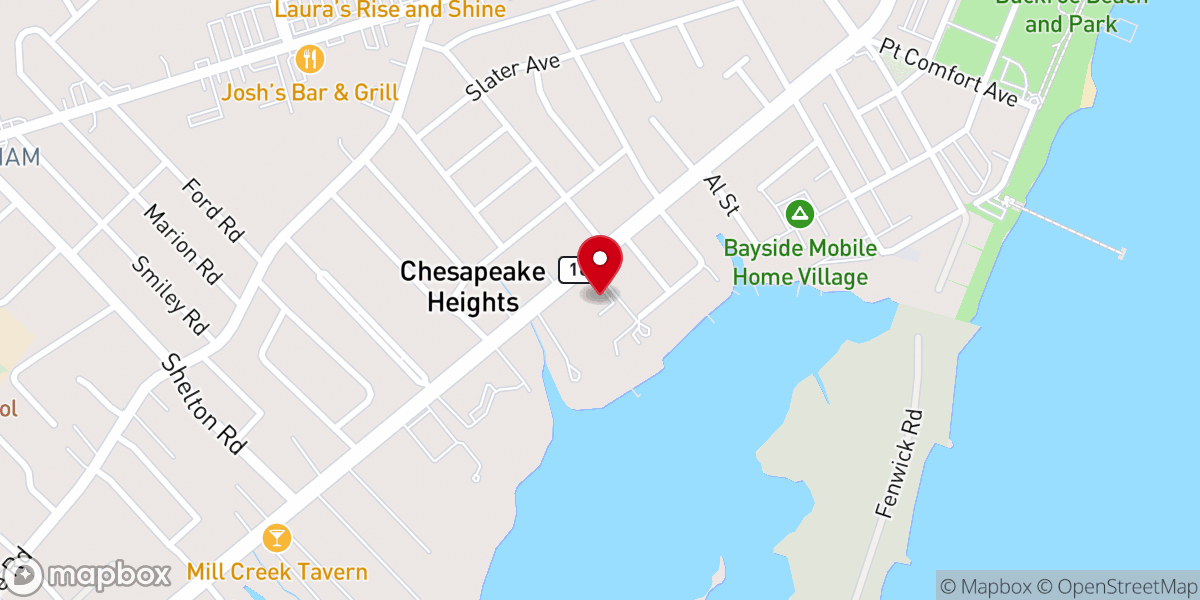 Map showing location of The Church of Pentecost U.S.A., Inc. - Hampton Assembly