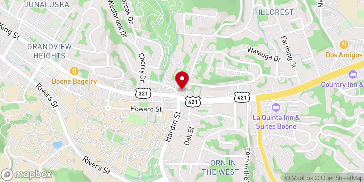 Map showing location of Grace Lutheran Church