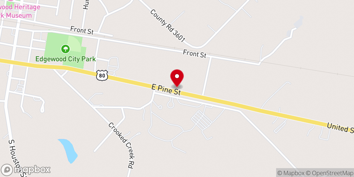 Map showing location of Lumber Yard Cafe