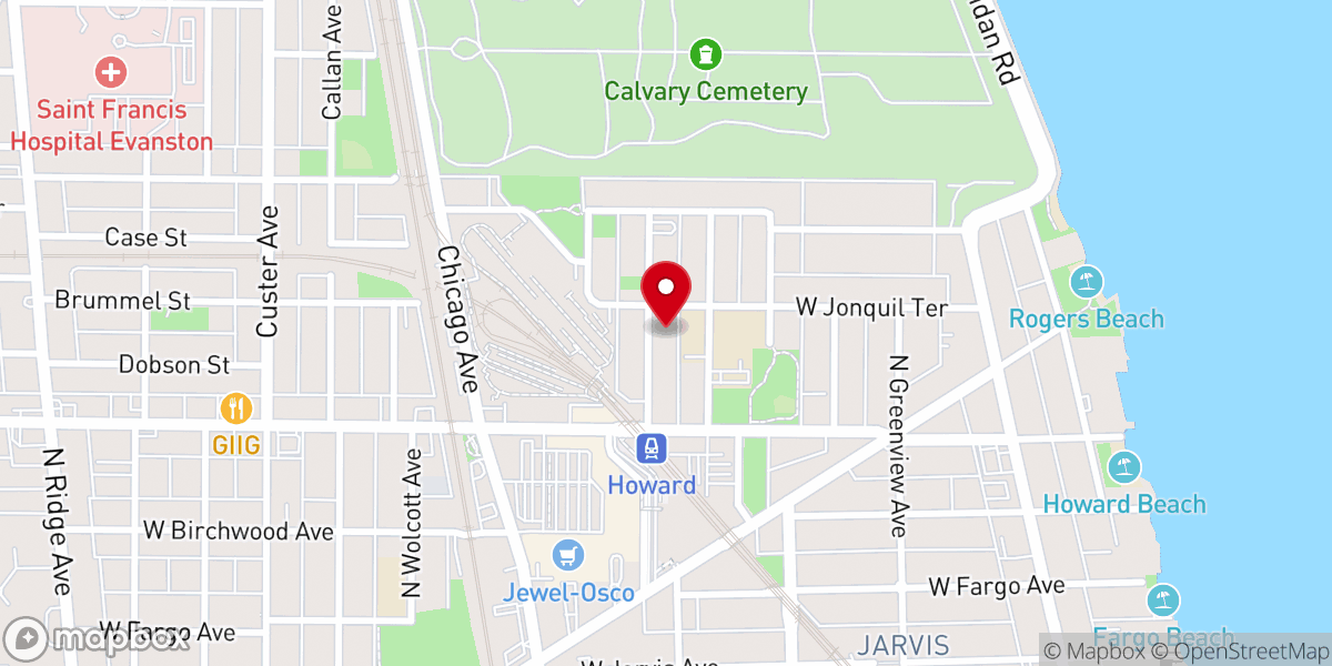 Map showing location of Good News Community Church