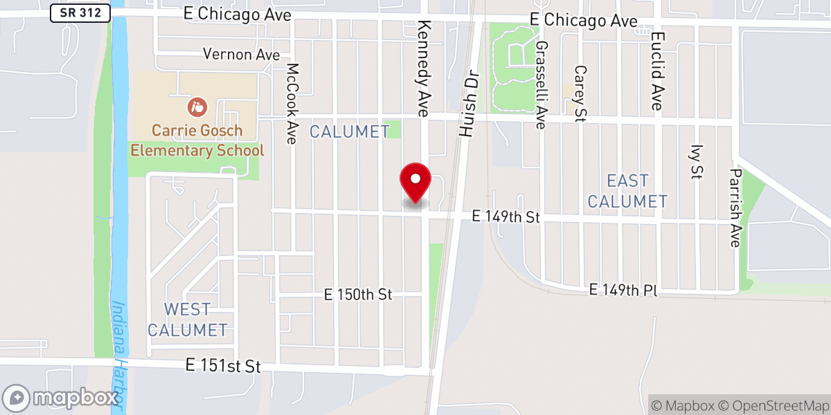 Map showing location of Metropolitan C.M.E. Church