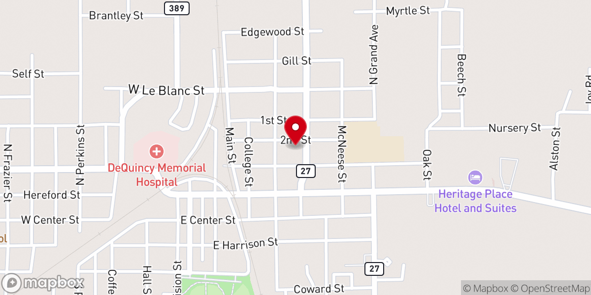 Map showing location of Bible Baptist Church