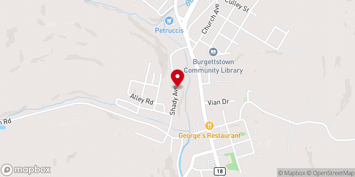 Map showing location of Christian Assembly