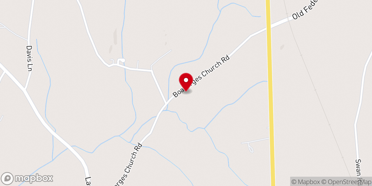 Map showing location of WillaMae's Retreat