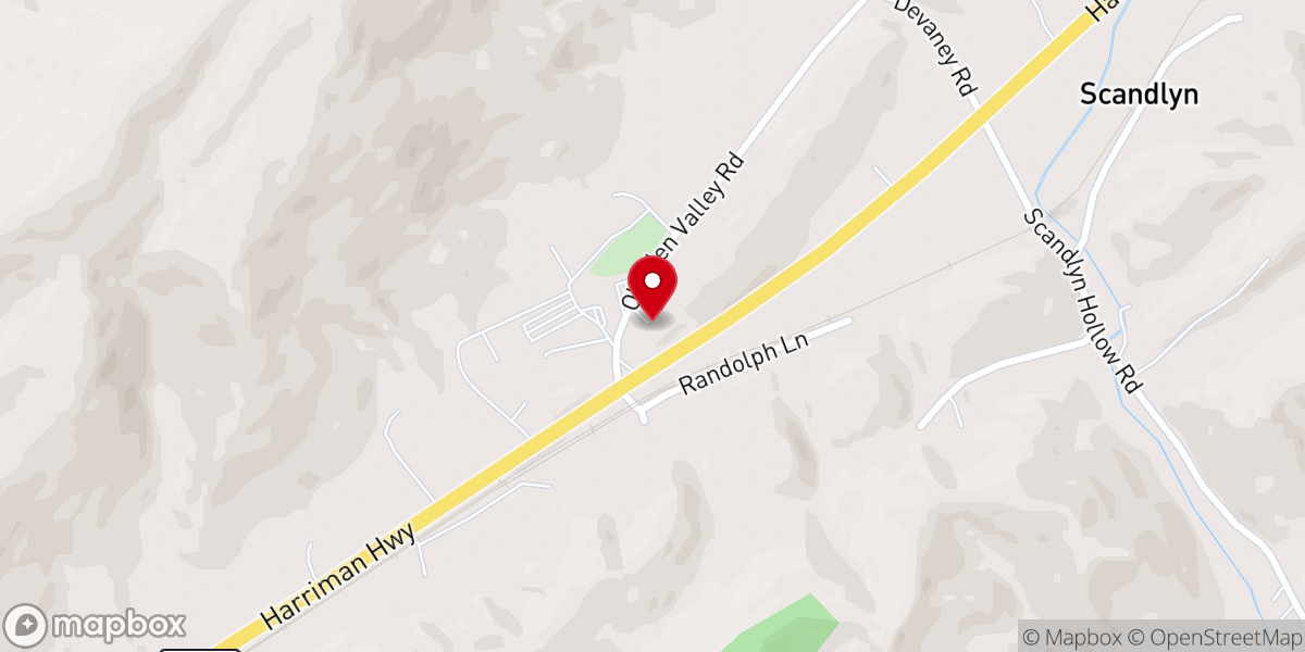 Map showing location of Mount Pisgah Baptist Church