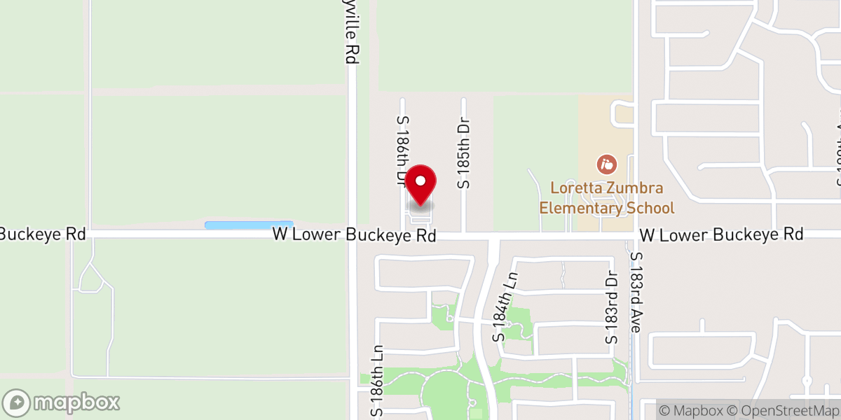 Map showing location of West Valley Church of Christ