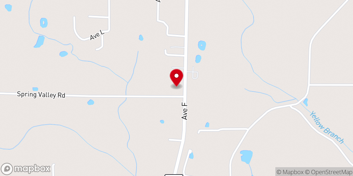 Map showing location of Cornerstone Baptist Church