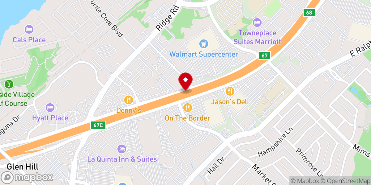 Map showing location of Word of Life Family Church