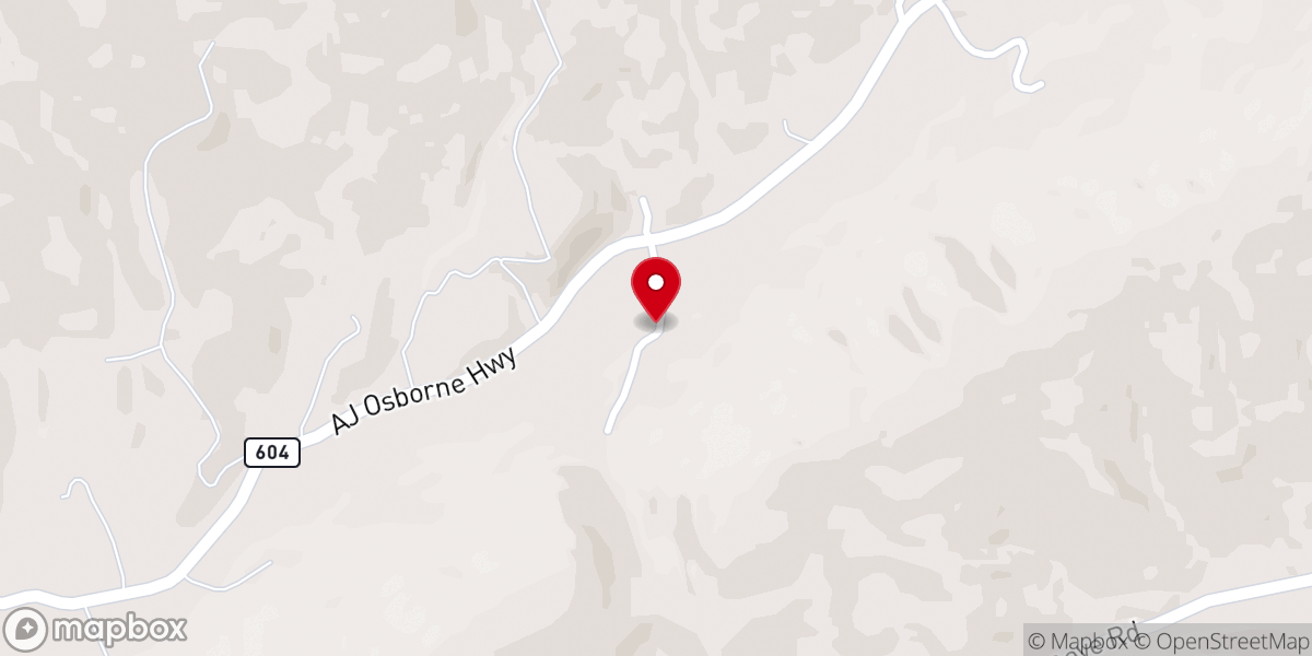 Map showing location of Osborne Chapel