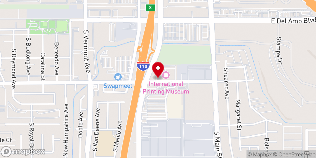 Map showing location of The Rhema House Admin Office