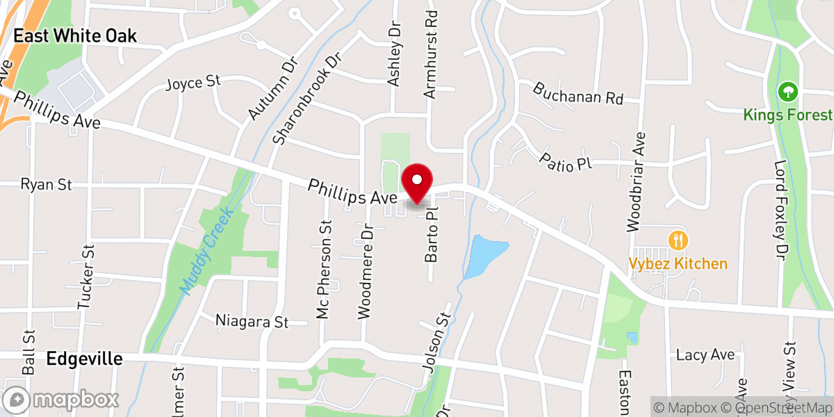 Map showing location of THE P.L.A.C.E