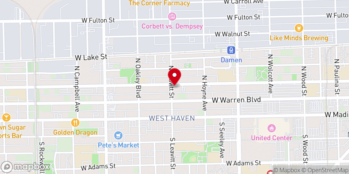Map showing location of Metropolitan Missionary Baptist Church