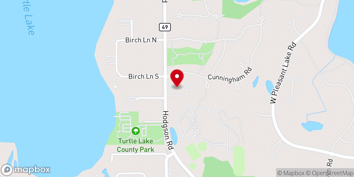 Map showing location of Peace United Methodist Church
