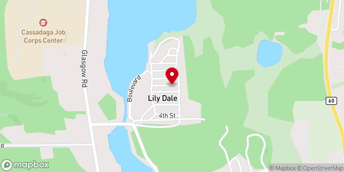 Map showing location of City of Light Spiritualist Church Inc