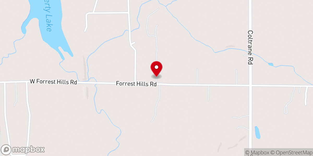 Map showing location of Timber Valley Ranch