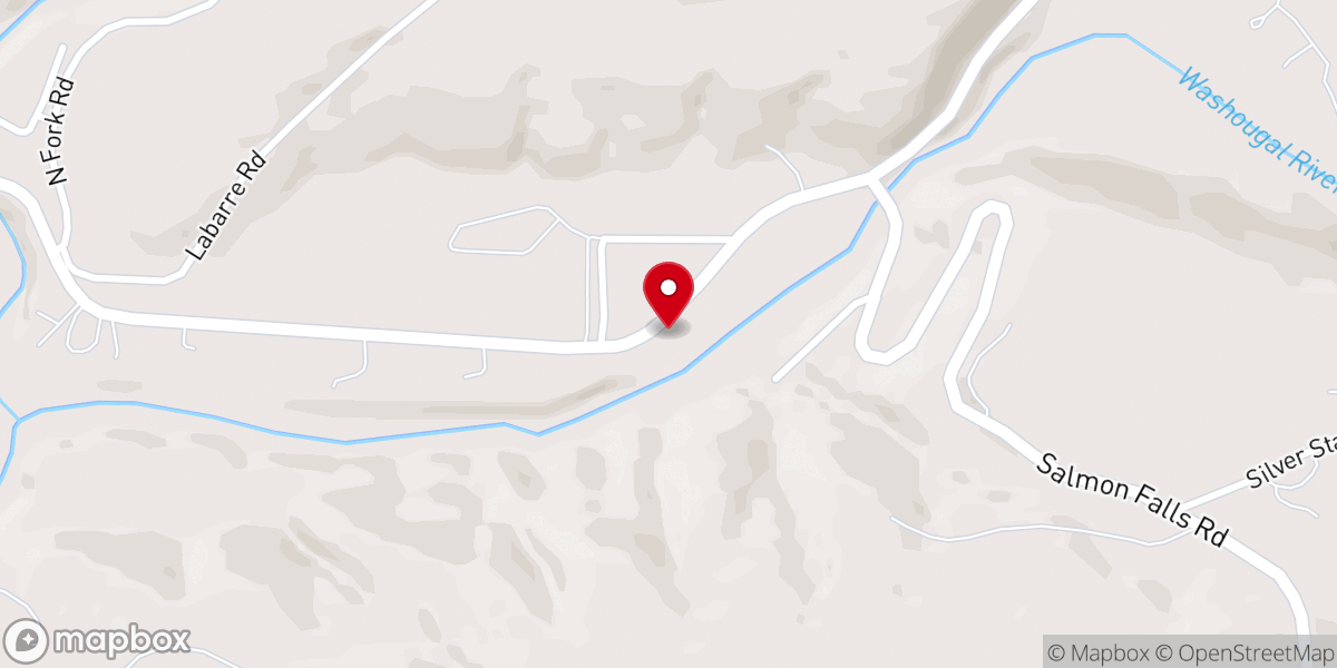Map showing location of Salmon Falls Chapel