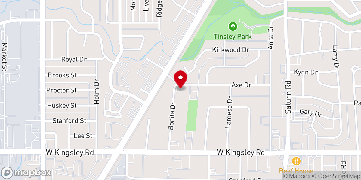 Map showing location of Northplace Church-Garland Campus