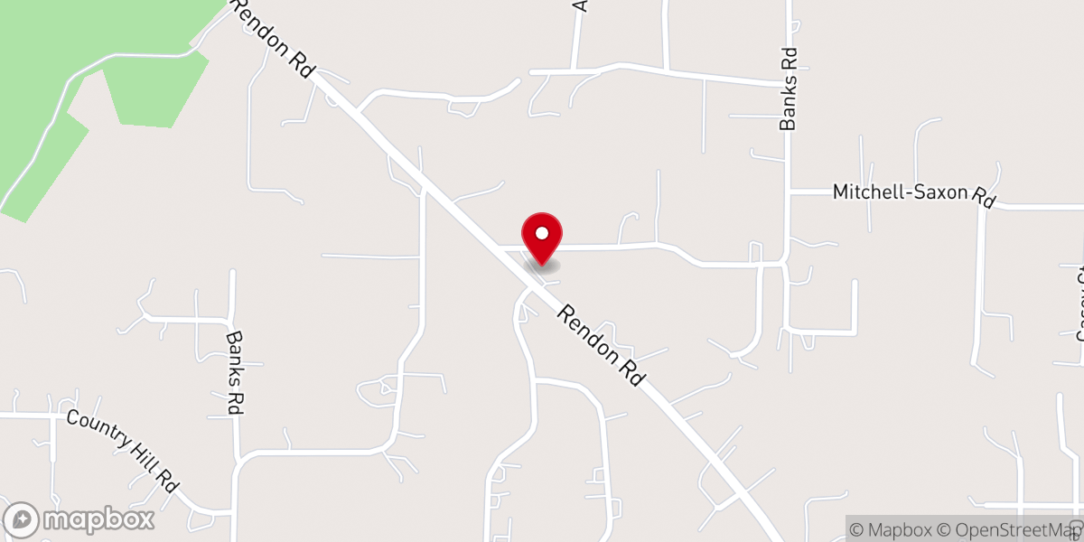 Map showing location of Hilltop Church Fort Worth